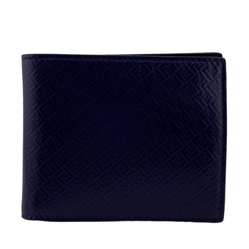 FENDI 7M0001 Micro FF Bifold Wallet Navy Men's