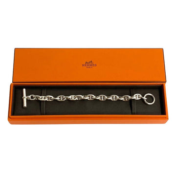 HERMES Chaine d'Ancle PM 19 frames silver 925 bracelet men's women's 34090