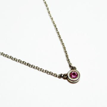 TIFFANY&Co. Necklace silver 925/pink sapphire ladies