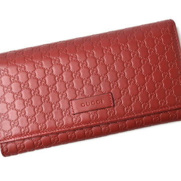 GUCCI Wallet  Long Micro Shima Rouge Red 449396 Outlet