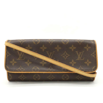 LOUIS VUITTON Monogram Pochette Twin GM Shoulder Bag Clutch M51852