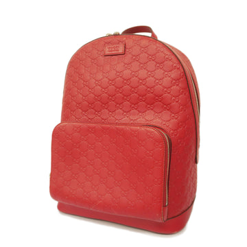 GUCCIAuth ssima Rucksack 406370 Men's Leather Red Color