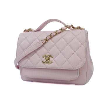 CHANELAuth  Matelasse Shoulder Bag Women's Caviar Leather Pink