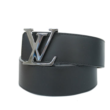 LOUIS VUITTONAuth  Monogram Eclipse Sunture LV Initial M0285 Men's Standard Belt