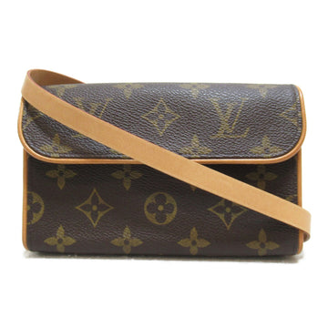 LOUIS VUITTON Pochette Florentine waist bag Brown Monogram PVC coated canvas M51855