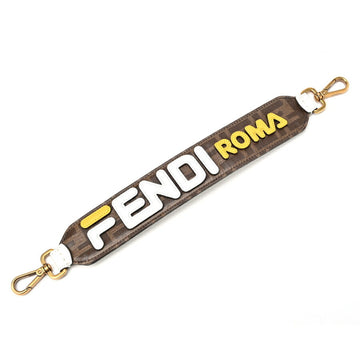 FENDI Fila Collaboration Strap You 8AV105 Brown/White/Yellow