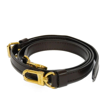 LOUIS VUITTON Shoulder Strap Bandouliere 120 Width 1.6cm Adjustable Long Damier Cowhide Leather Ebene J00276 Men Women