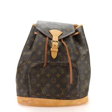 LOUIS VUITTON Bag Pack Rucksack Montsouris GM M51135 Monogram Leather Women's LV  Back bag