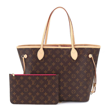 LOUIS VUITTON Monogram Neverfull MM Tote Bag Brown Pivoine M41178 RFID