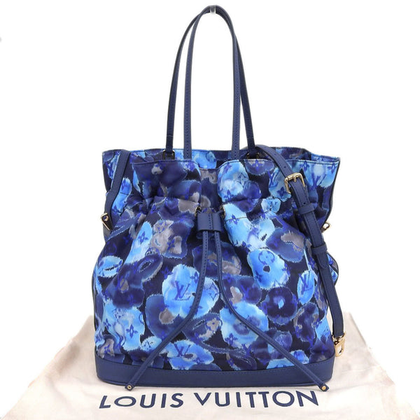 LOUIS VUITTON Monogram Denim Noeful MM Handbag Drawstring 2WAY