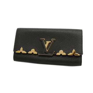 LOUIS VUITTONAuth  Taurillon Portofeuil Capsine M61248 Women's Long Wallet