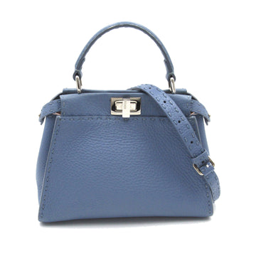 FENDI Peekaboo Blue leather 8BN244 7FCF02DB