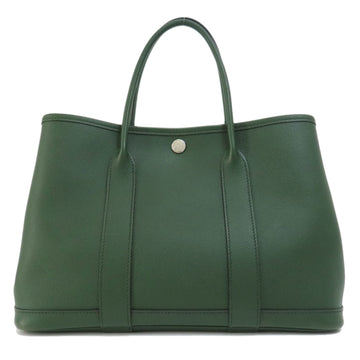 HERMES Garden TPM Green Handbag Epson Ladies