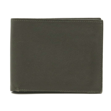 HERMES Citizen twill compact bi-fold wallet vauxwift leather silk gray Q stamp