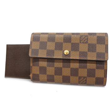 LOUIS VUITTONAuth  Damier N61202 Men,Women,Unisex Wallet [tri-fold]