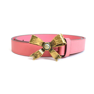 GUCCI belt leather pink ladies 431434