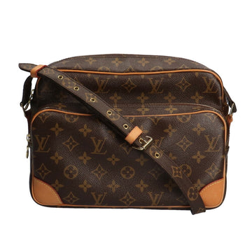 Louis Vuitton Nile Monogram Shoulder Bag Brown Ladies