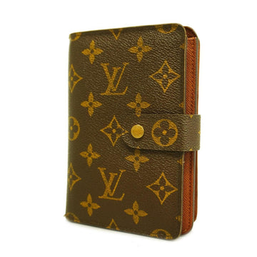 LOUIS VUITTON Wallet Monogram Porte Papier Zip M61207 Brown Men's Women's Unisex