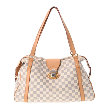 LOUIS VUITTON Damier Azur Stresa GM White N42221 Ladies Canvas Shoulder Bag