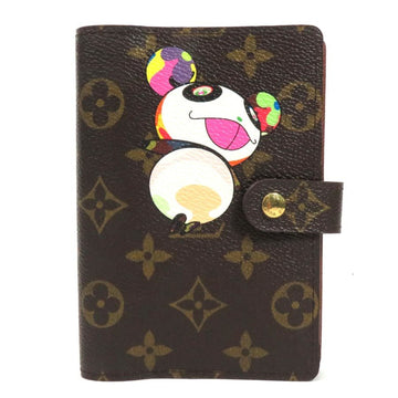 LOUIS VUITTON Notebook Cover Agenda Monogram Panda PM Brown Ladies R20011