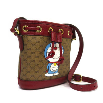 GUCCI Micro GG Supreme Doraemon Mini Bucket Shoulder Bag 647801 Drawstring