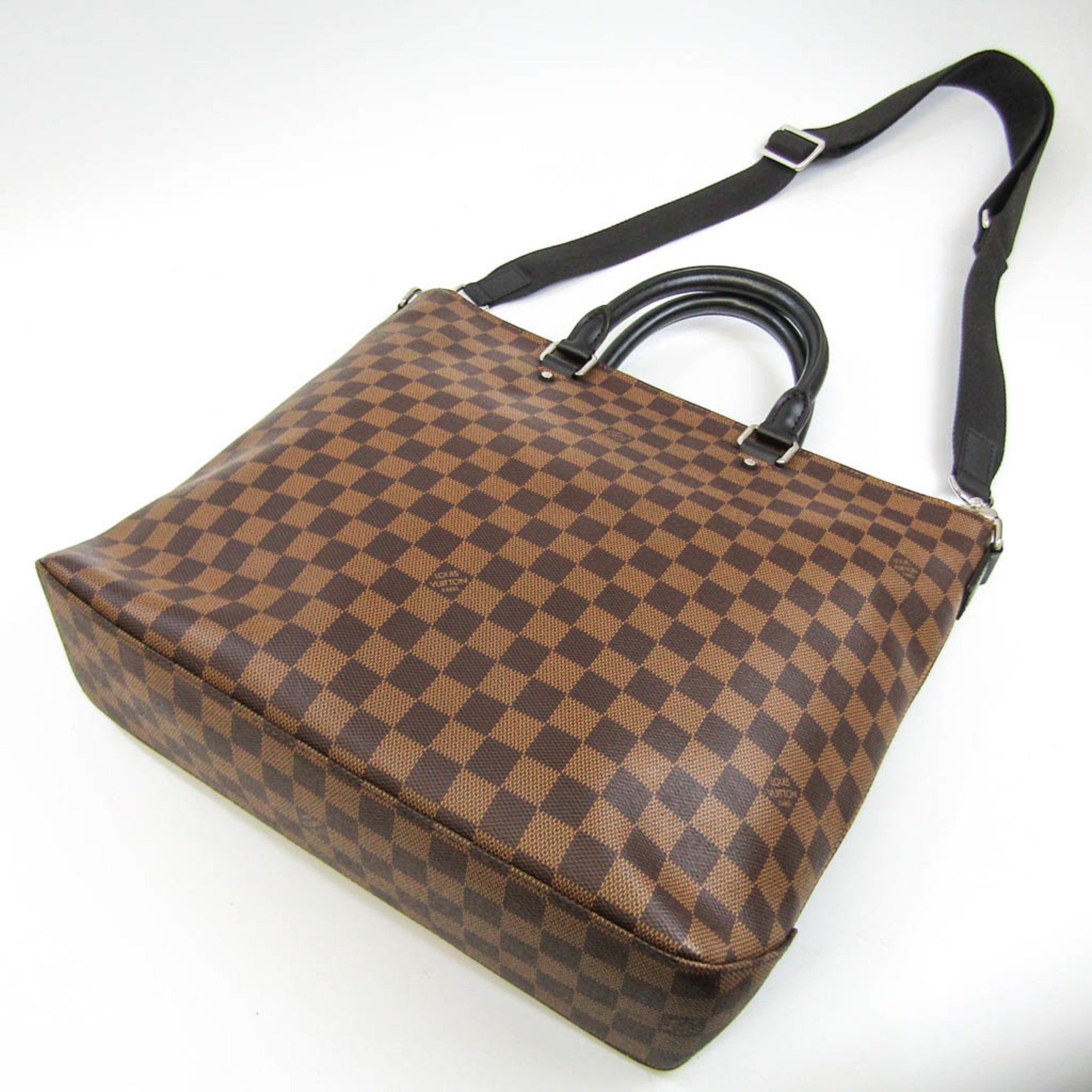 Louis Vuitton Damier Ebene Jake Tote Bag N41559 Brown Cloth ref