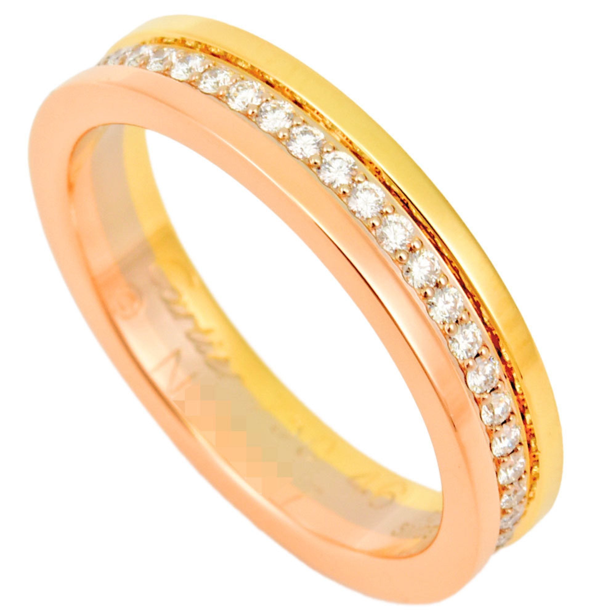 CARTIER Trinity Wedding Ring Three Color Gold K18YG WG PG 47