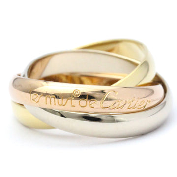 CARTIER Trinity Pink Gold [18K],White Gold [18K],Yellow Gold [18K] Fashion No Stone Band Ring Gold