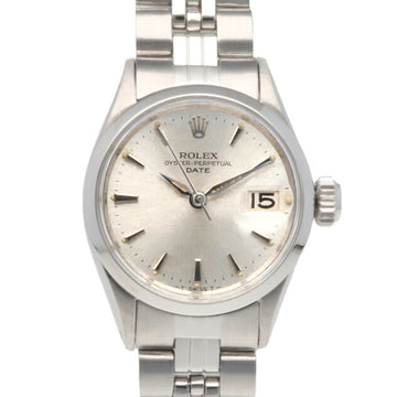 ROLEX Date Oyster Perpetual Watch Stainless Steel 6516 Quartz Ladies