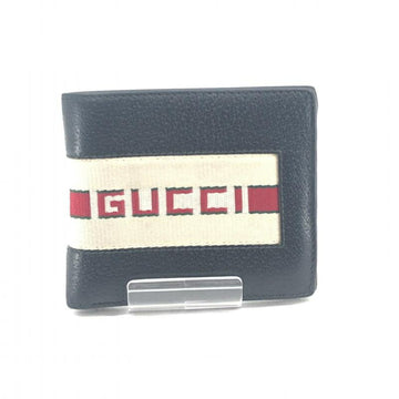 GUCCI bi-fold wallet Gucci black leather