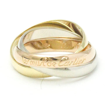 CARTIER Trinity Pink Gold [18K],White Gold [18K],Yellow Gold [18K] Fashion No Stone Band Ring Gold