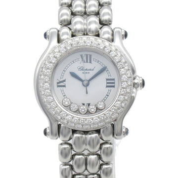 CHOPARD Happy Sports 5P Diamond/Bezel Diamond Wrist Watch Watch Wrist Watch 27/8294-28 Quartz White Stainless Steel 27/8294-28