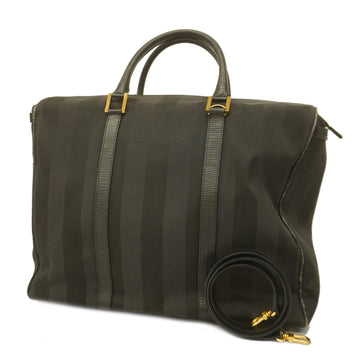 FENDIAuth  2 Way Bag Women's Canvas Handbag,Shoulder Bag Black