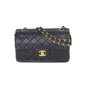 CHANEL Matelasse 23 Chain Shoulder Bag Leather Black A01113 Vintage Gold Hardware