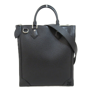 LOUIS VUITTON Vertical.Tote Bag Black Black Taiga leather M30811