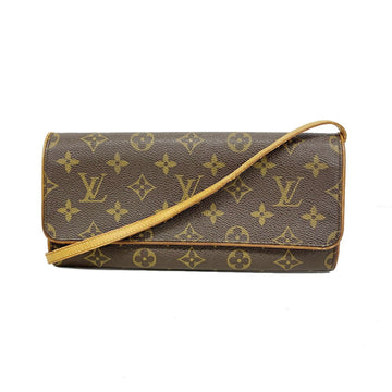 LOUIS VUITTON Shoulder Bag Monogram Pochette Twin GM M51852 Brown Ladies