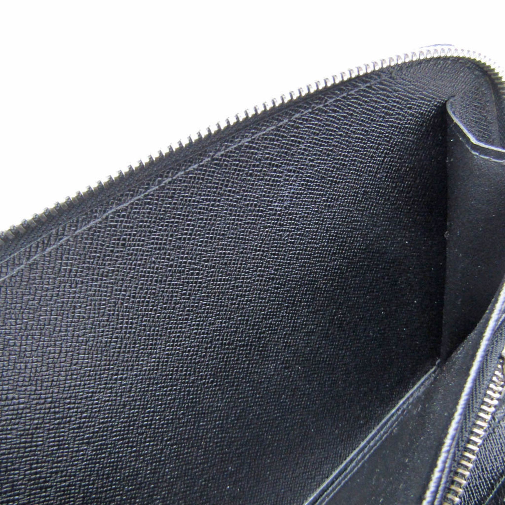 Louis Vuitton Round Zipper Wallet Zippy Organizer Taiga Ocean