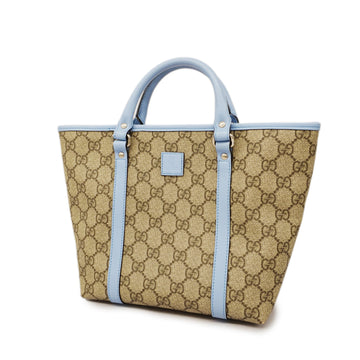 GUCCIAuth  Handbag 297557 Women's GG Supreme Handbag Beige,Light Blue