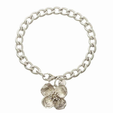TIFFANY&Co. flower motif bracelet 17.5cm SV silver 925 Bracelet