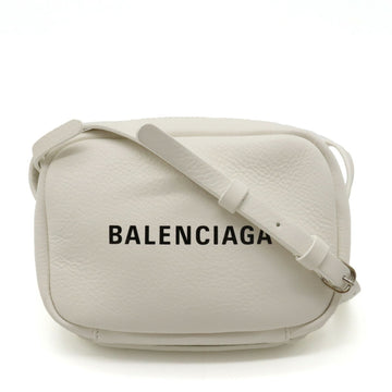 BALENCIAGA Everyday Camera Bag XS Shoulder Pochette Leather White 489809