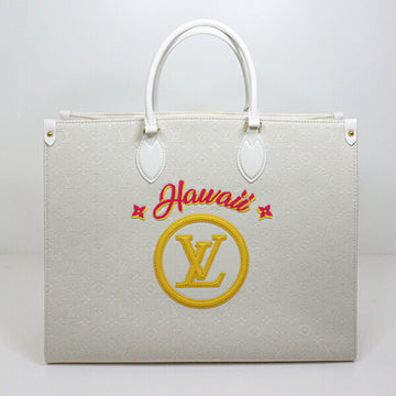 LOUIS VUITTON Hawaii Exclusive On The Go GM Tote Bag M20806 Cotton Canvas Leather