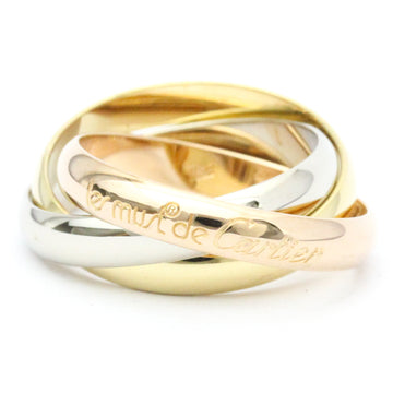 CARTIER Trinity Pink Gold [18K],White Gold [18K],Yellow Gold [18K] Fashion No Stone Band Ring Gold