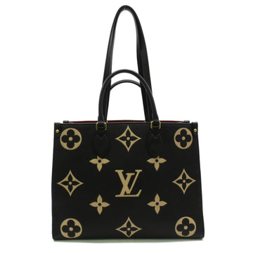 LOUIS VUITTON On the Go MM Black Monogram empreinte leather M45495