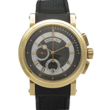 BREGUET Marine Chrono Wrist Watch watch Wrist Watch 5827BR/Z2/5ZU Mechanical Automatic Black K18PG[Rose Gold] Rubb 5827BR/Z2/5ZU