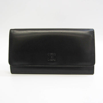 CELINE Men's Leather Long Wallet [bi-fold] Black