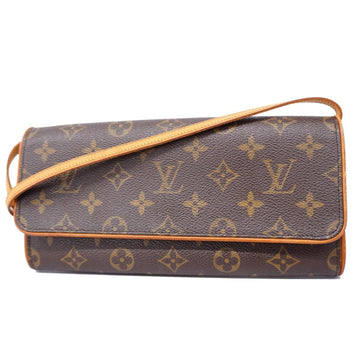 LOUIS VUITTON Shoulder Bag Monogram Pochette Twin GM M51852 Brown Ladies