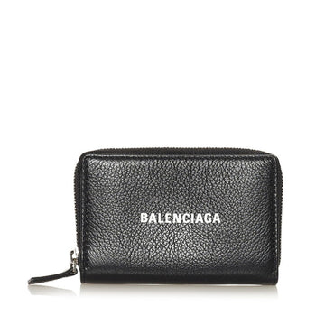 Balenciaga coin case purse 616911 black leather ladies BALENCIAGA