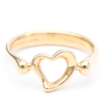 TIFFANY Open Heart Pink Gold [18K] Fashion No Stone Band Ring Pink Gold