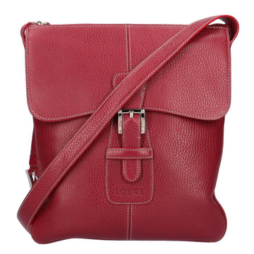 LOEWE shoulder bag leather red ladies