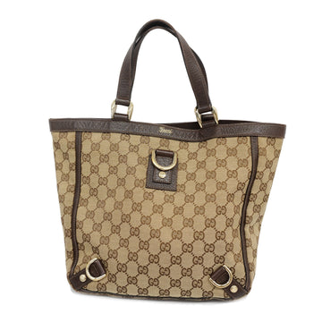 GUCCIAuth  GG Canvas 146247 Women's GG Canvas Tote Bag Beige,Brown